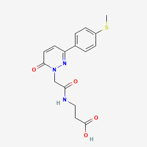 N-({3-[4-(methylsulfanyl)phenyl]-6-oxopyridazin-1(6H)-yl}acetyl)-beta-alanine