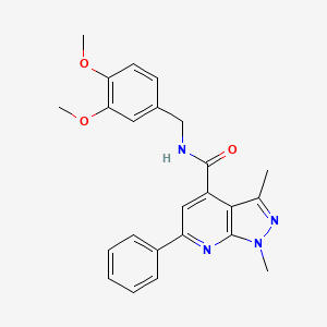 N-(3,4-dimethoxybenzyl)-1,3-dimethyl-6-phenyl-1H-pyrazolo[3,4-b]pyridine-4-carboxamide