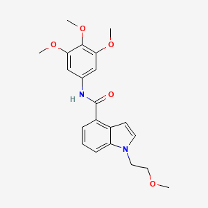 1-(2-methoxyethyl)-N-(3,4,5-trimethoxyphenyl)-1H-indole-4-carboxamide