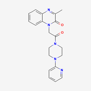 3-methyl-1-(2-oxo-2-(4-(pyridin-2-yl)piperazin-1-yl)ethyl)quinoxalin-2(1H)-one