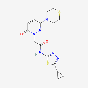 N-(5-cyclopropyl-1,3,4-thiadiazol-2-yl)-2-[6-oxo-3-(thiomorpholin-4-yl)pyridazin-1(6H)-yl]acetamide