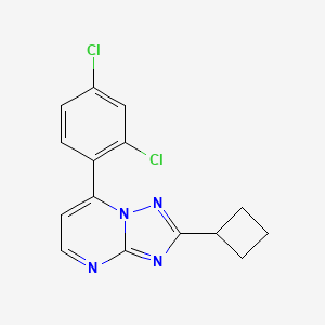 2-Cyclobutyl-7-(2,4-dichlorophenyl)[1,2,4]triazolo[1,5-a]pyrimidine