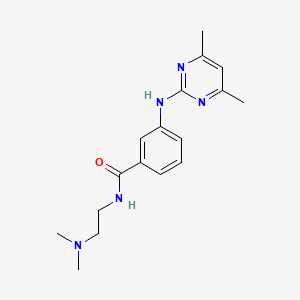 N-(2-(dimethylamino)ethyl)-3-((4,6-dimethylpyrimidin-2-yl)amino)benzamide