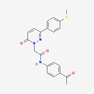 N-(4-acetylphenyl)-2-{3-[4-(methylsulfanyl)phenyl]-6-oxopyridazin-1(6H)-yl}acetamide