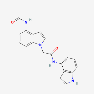 2-[4-(acetylamino)-1H-indol-1-yl]-N-(1H-indol-4-yl)acetamide