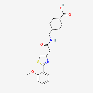 trans-4-[({[2-(2-Methoxyphenyl)-1,3-thiazol-4-yl]acetyl}amino)methyl]cyclohexanecarboxylic acid