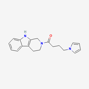 molecular formula C19H21N3O B10989441 4-(1H-Pyrrol-1-YL)-1-(1,3,4,9-tetrahydro-2H-beta-carbolin-2-YL)-1-butanone 