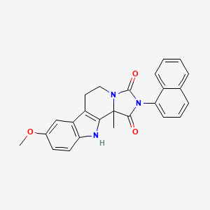 8-Methoxy-11B-methyl-2-(1-naphthyl)-5,6,11,11B-tetrahydro-1H-imidazo[5,1-A]beta-carboline-1,3(2H)-dione