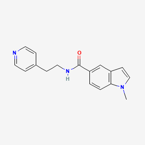 molecular formula C17H17N3O B10989446 1-methyl-N-[2-(pyridin-4-yl)ethyl]-1H-indole-5-carboxamide 