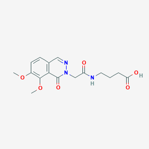 4-{[(7,8-dimethoxy-1-oxophthalazin-2(1H)-yl)acetyl]amino}butanoic acid