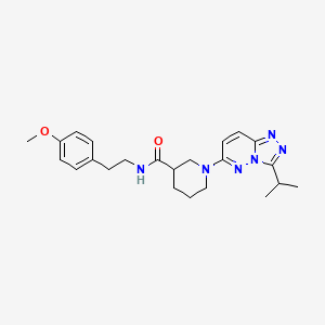 N-[2-(4-methoxyphenyl)ethyl]-1-[3-(propan-2-yl)[1,2,4]triazolo[4,3-b]pyridazin-6-yl]piperidine-3-carboxamide