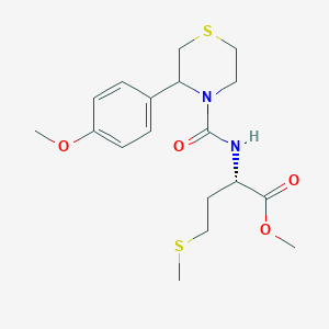 methyl N-{[3-(4-methoxyphenyl)thiomorpholin-4-yl]carbonyl}-L-methioninate