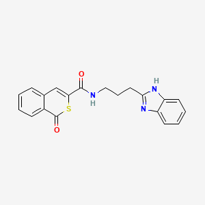 N-[3-(1H-benzimidazol-2-yl)propyl]-1-oxo-1H-isothiochromene-3-carboxamide