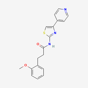 3-(2-methoxyphenyl)-N-[(2Z)-4-(pyridin-4-yl)-1,3-thiazol-2(3H)-ylidene]propanamide