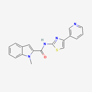 1-methyl-N-(4-(pyridin-3-yl)thiazol-2-yl)-1H-indole-2-carboxamide