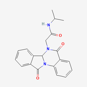 2-(5,11-dioxo-6a,11-dihydroisoindolo[2,1-a]quinazolin-6(5H)-yl)-N-(propan-2-yl)acetamide