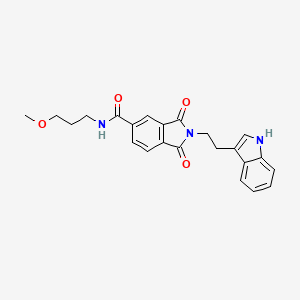 2-[2-(1H-indol-3-yl)ethyl]-N-(3-methoxypropyl)-1,3-dioxo-2,3-dihydro-1H-isoindole-5-carboxamide