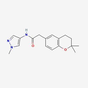 molecular formula C17H21N3O2 B10989646 2-(2,2-dimethyl-3,4-dihydro-2H-chromen-6-yl)-N-(1-methyl-1H-pyrazol-4-yl)acetamide 