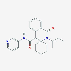 2'-(butan-2-yl)-1'-oxo-N-(pyridin-3-yl)-1',4'-dihydro-2'H-spiro[cyclohexane-1,3'-isoquinoline]-4'-carboxamide