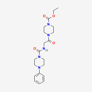 ethyl 4-{N-[(4-phenylpiperazin-1-yl)carbonyl]glycyl}piperazine-1-carboxylate