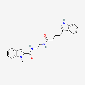 N-(2-{[4-(1H-indol-3-yl)butanoyl]amino}ethyl)-1-methyl-1H-indole-2-carboxamide