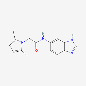 N-(1H-benzimidazol-5-yl)-2-(2,5-dimethyl-1H-pyrrol-1-yl)acetamide