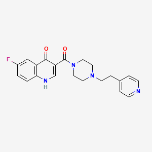 (6-Fluoro-4-hydroxyquinolin-3-yl){4-[2-(pyridin-4-yl)ethyl]piperazin-1-yl}methanone