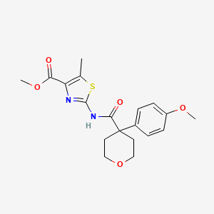 methyl 2-({[4-(4-methoxyphenyl)tetrahydro-2H-pyran-4-yl]carbonyl}amino)-5-methyl-1,3-thiazole-4-carboxylate