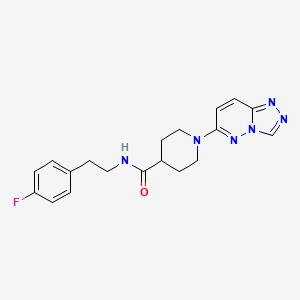 molecular formula C19H21FN6O B10989863 N-[2-(4-fluorophenyl)ethyl]-1-([1,2,4]triazolo[4,3-b]pyridazin-6-yl)piperidine-4-carboxamide 