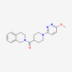 molecular formula C20H24N4O2 B10989879 3,4-dihydroisoquinolin-2(1H)-yl[1-(6-methoxypyridazin-3-yl)piperidin-4-yl]methanone 