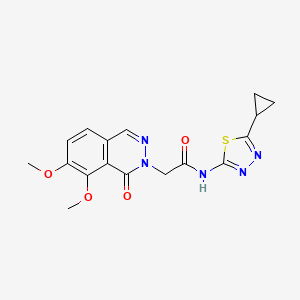 N-(5-cyclopropyl-1,3,4-thiadiazol-2-yl)-2-(7,8-dimethoxy-1-oxophthalazin-2(1H)-yl)acetamide