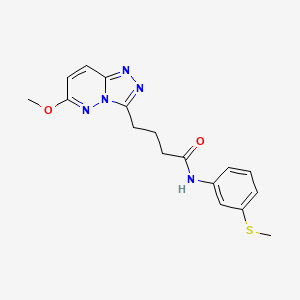 4-(6-methoxy[1,2,4]triazolo[4,3-b]pyridazin-3-yl)-N-[3-(methylsulfanyl)phenyl]butanamide