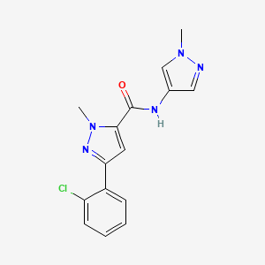 3-(2-chlorophenyl)-1-methyl-N-(1-methyl-1H-pyrazol-4-yl)-1H-pyrazole-5-carboxamide