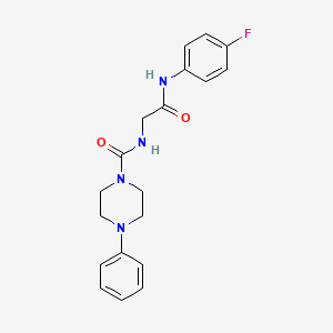 N-{2-[(4-fluorophenyl)amino]-2-oxoethyl}-4-phenylpiperazine-1-carboxamide