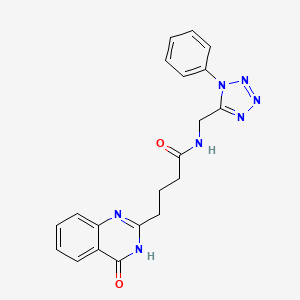 4-(4-hydroxyquinazolin-2-yl)-N-[(1-phenyl-1H-tetrazol-5-yl)methyl]butanamide