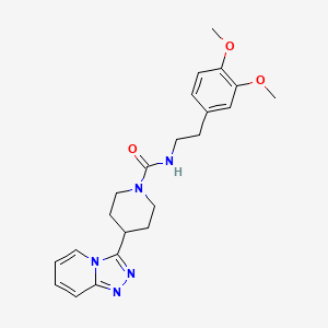 N-[2-(3,4-dimethoxyphenyl)ethyl]-4-([1,2,4]triazolo[4,3-a]pyridin-3-yl)piperidine-1-carboxamide