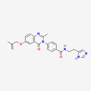 N-[2-(1H-imidazol-4-yl)ethyl]-4-{2-methyl-6-[(2-methylprop-2-en-1-yl)oxy]-4-oxoquinazolin-3(4H)-yl}benzamide