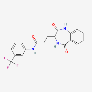 3-(2,5-dioxo-2,3,4,5-tetrahydro-1H-1,4-benzodiazepin-3-yl)-N-[3-(trifluoromethyl)phenyl]propanamide