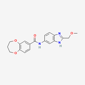 N-[2-(methoxymethyl)-1H-benzimidazol-5-yl]-3,4-dihydro-2H-1,5-benzodioxepine-7-carboxamide