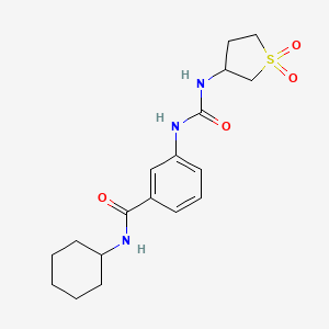 N-cyclohexyl-3-{[(1,1-dioxidotetrahydrothiophen-3-yl)carbamoyl]amino}benzamide