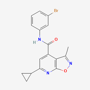 N-(3-bromophenyl)-6-cyclopropyl-3-methyl[1,2]oxazolo[5,4-b]pyridine-4-carboxamide