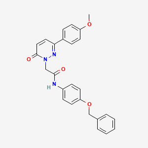 molecular formula C26H23N3O4 B10990095 N-(4-(benzyloxy)phenyl)-2-(3-(4-methoxyphenyl)-6-oxopyridazin-1(6H)-yl)acetamide 