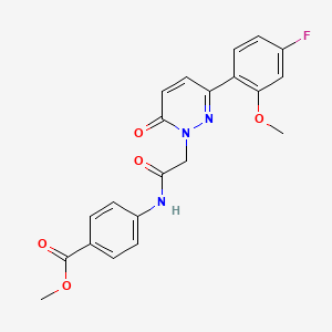 methyl 4-({[3-(4-fluoro-2-methoxyphenyl)-6-oxopyridazin-1(6H)-yl]acetyl}amino)benzoate