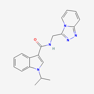 N-([1,2,4]triazolo[4,3-a]pyridin-3-ylmethyl)-1-isopropyl-1H-indole-3-carboxamide