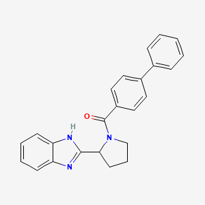 [2-(1H-benzimidazol-2-yl)pyrrolidin-1-yl](biphenyl-4-yl)methanone