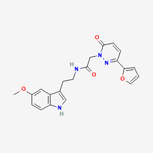 2-[3-(furan-2-yl)-6-oxopyridazin-1(6H)-yl]-N-[2-(5-methoxy-1H-indol-3-yl)ethyl]acetamide