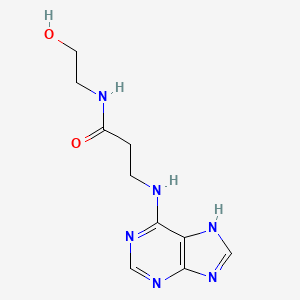 N-(2-hydroxyethyl)-N~3~-9H-purin-6-yl-beta-alaninamide