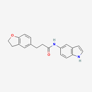 3-(2,3-dihydro-1-benzofuran-5-yl)-N-(1H-indol-5-yl)propanamide