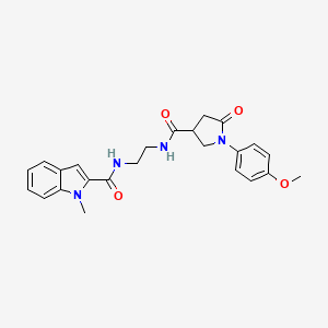 N-[2-({[1-(4-methoxyphenyl)-5-oxopyrrolidin-3-yl]carbonyl}amino)ethyl]-1-methyl-1H-indole-2-carboxamide