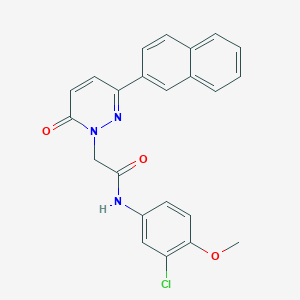 N-(3-chloro-4-methoxyphenyl)-2-(3-(naphthalen-2-yl)-6-oxopyridazin-1(6H)-yl)acetamide